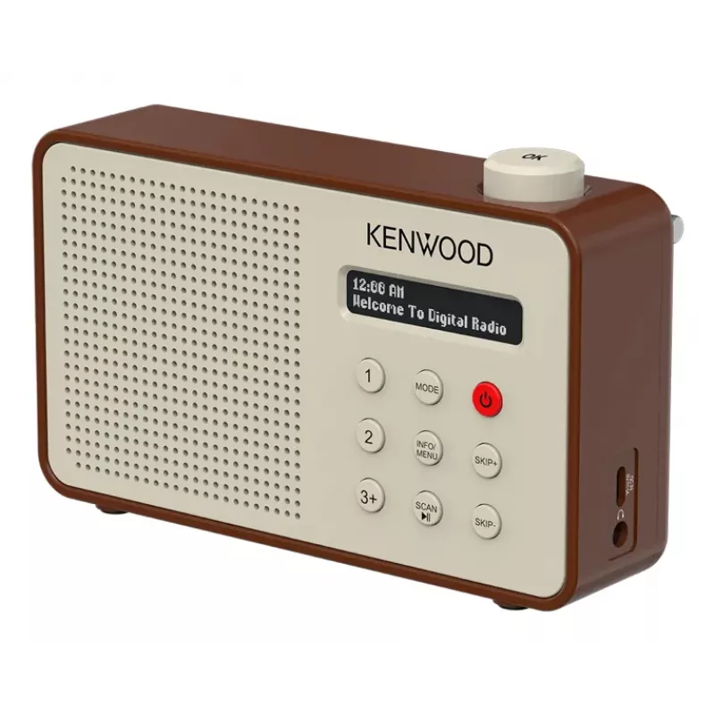 Kenwood CRM25DABT prenosné digitálne rádio mokka