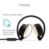 HP Stereo Headset H2800 (čierna so seidengold), káblový, hovory/hudba, 125 g, headset, čierna, zlatá
