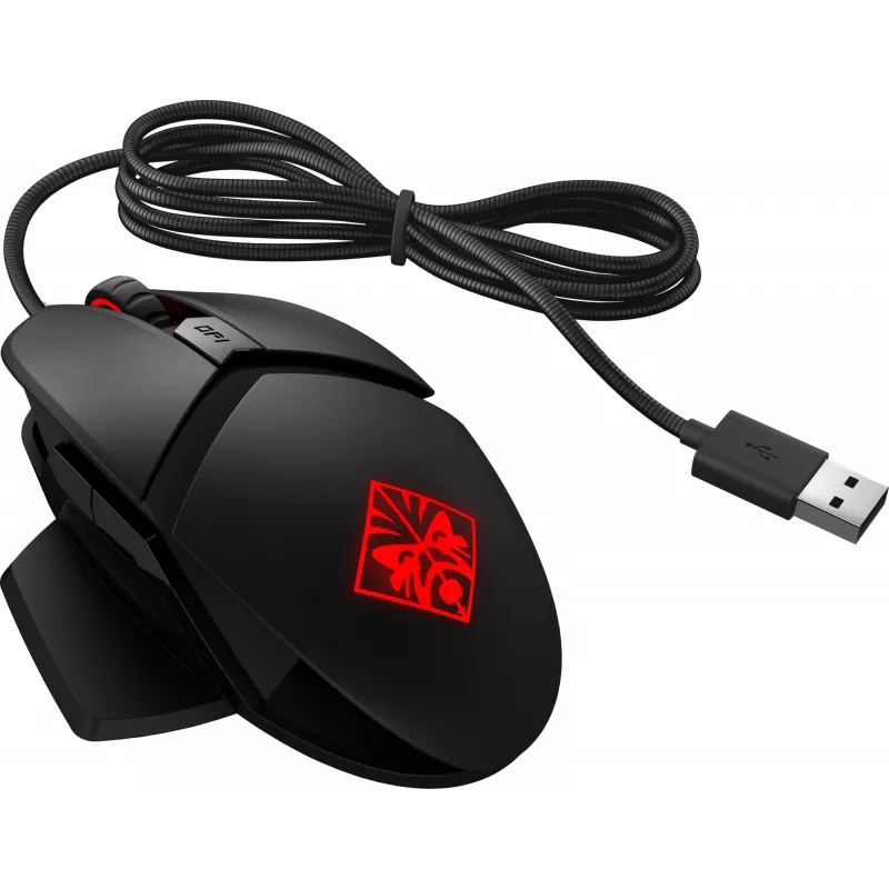 HP OMEN by Reactor myš, pravá ruka, optická, USB Type-A, 16000 DPI, 0,2 ms, čierna