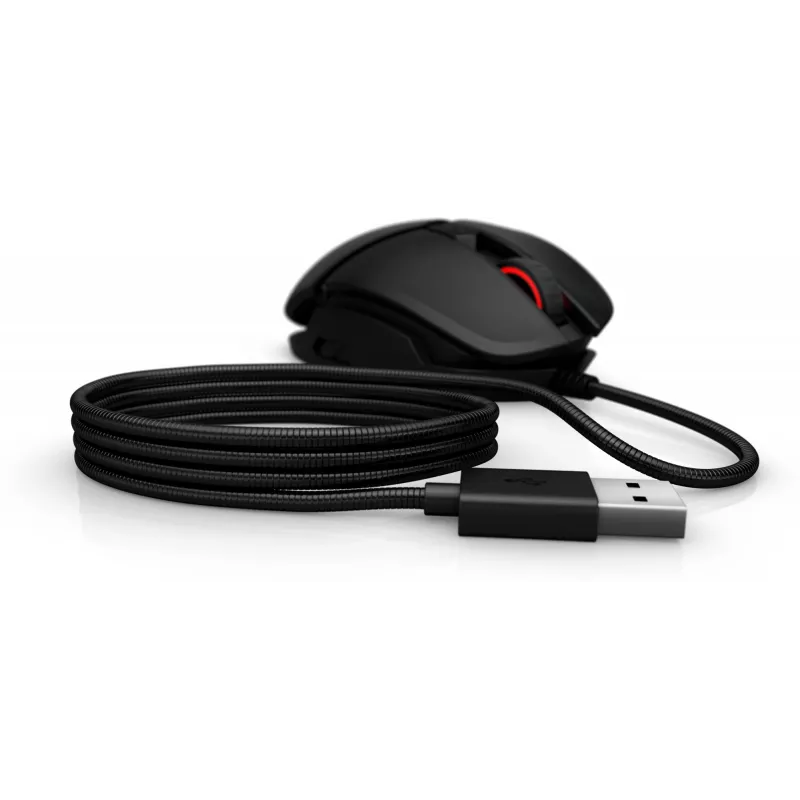 HP OMEN by Reactor myš, pravá ruka, optická, USB Type-A, 16000 DPI, 0,2 ms, čierna