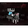 HP OMEN by Reactor myš, pravá ruka, optická, USB Type-A, 16000 DPI, 0,2 ms, čierna