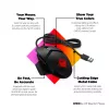 HP OMEN by Reactor myš, pravá ruka, optická, USB Type-A, 16000 DPI, 0,2 ms, čierna