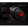 HP OMEN by Reactor myš, pravá ruka, optická, USB Type-A, 16000 DPI, 0,2 ms, čierna