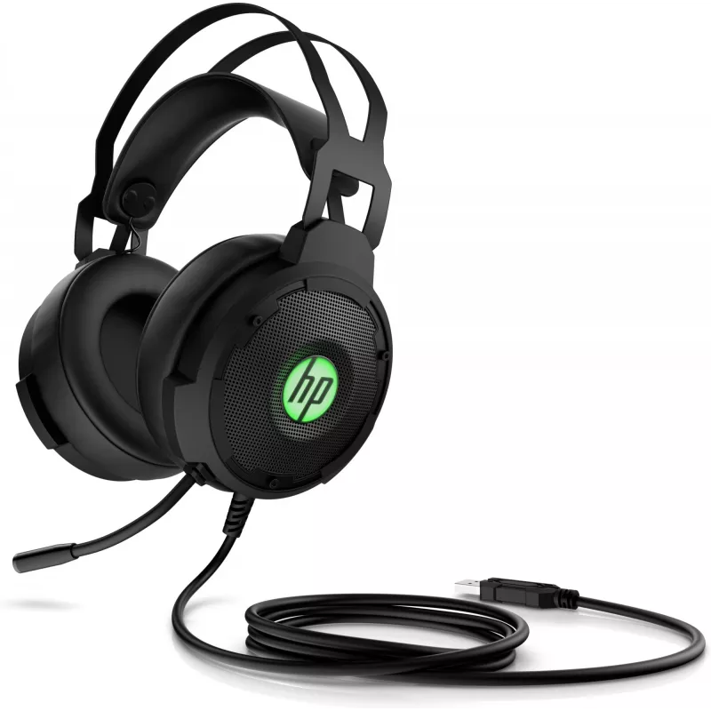 HP Pavilion Gaming headset 600, káblový, gaming, 360 g, headset, čierna, zelená