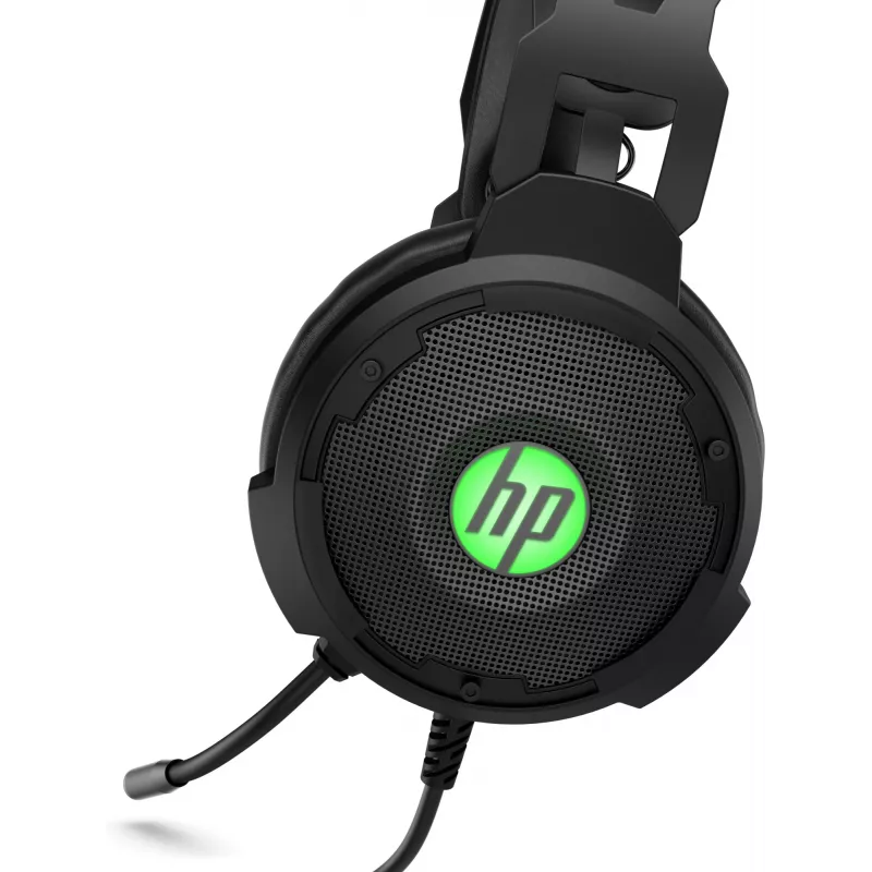 HP Pavilion Gaming headset 600, káblový, gaming, 360 g, headset, čierna, zelená