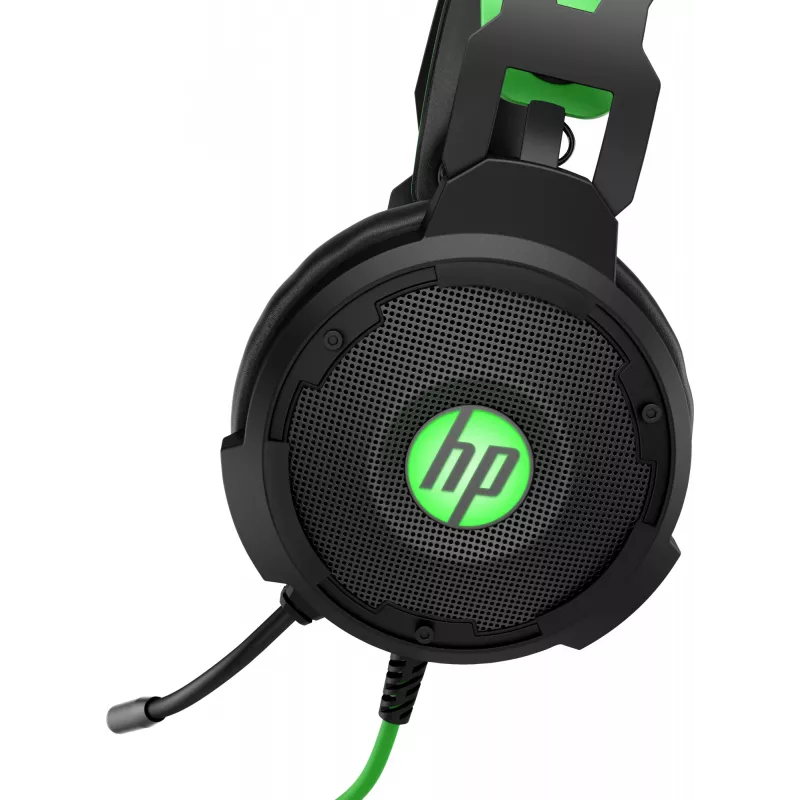 HP Pavilion Gaming headset 600, káblový, gaming, 360 g, headset, čierna, zelená