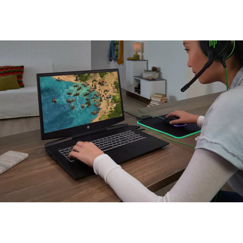 HP Pavilion Gaming headset 600, káblový, gaming, 360 g, headset, čierna, zelená