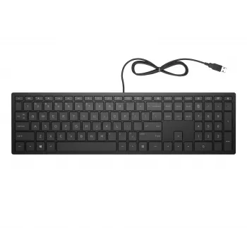 HP Pavilion káblová klávesnica 300, plná veľkosť (100%), káblová, USB, mechanická, čierna