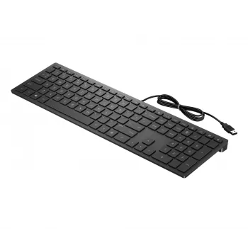 HP Pavilion káblová klávesnica 300, plná veľkosť (100%), káblová, USB, mechanická, čierna