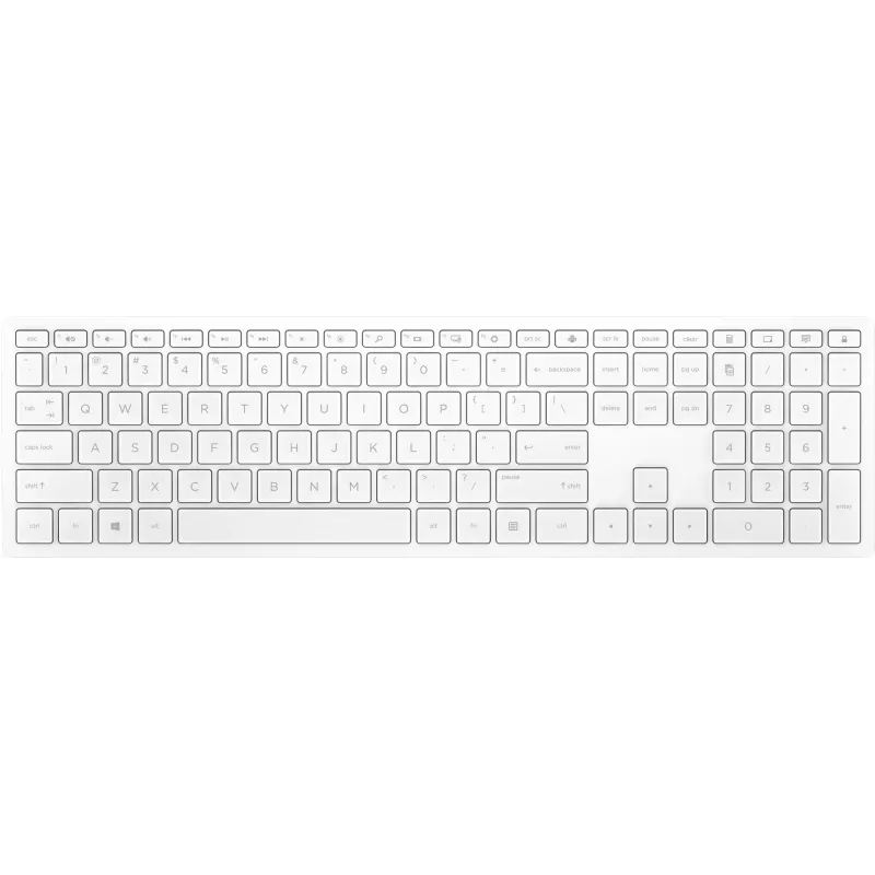 HP Pavilion bezdrôtová klávesnica 600 biela, plná veľkosť (100%), bezdrôtová, RF Wireless, mechanická, biela