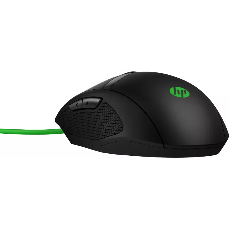 HP Pavilion Gaming myš 300, obojručná, optická, USB Type A, 5000 dpi, čierna, zelená