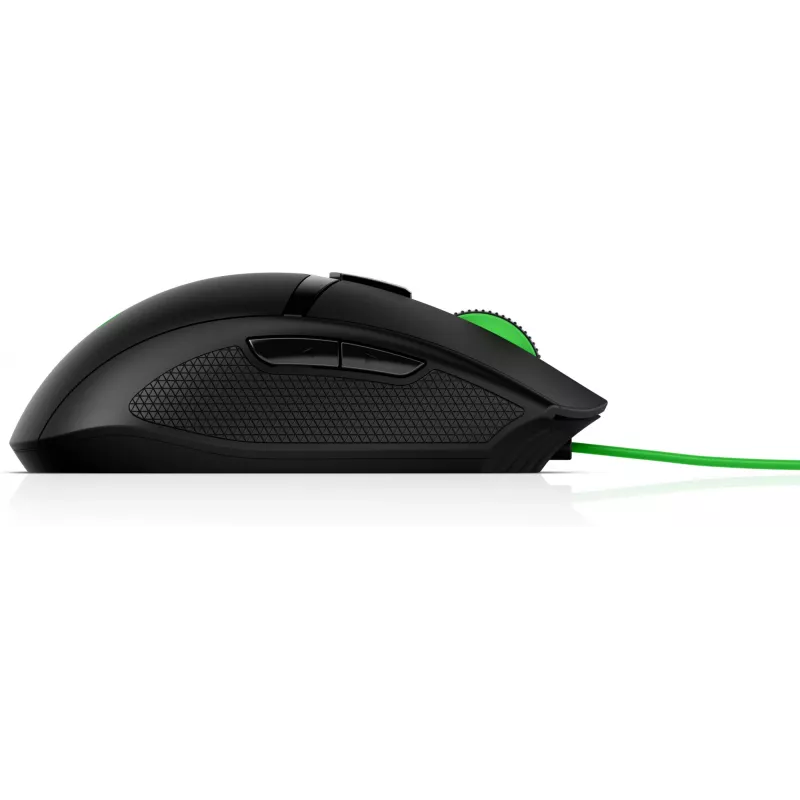 HP Pavilion Gaming myš 300, obojručná, optická, USB Type A, 5000 dpi, čierna, zelená