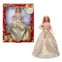 Barbie Signature 2025 Holiday Fashion bábika, sezónna zberateľská bábika, blond so striebornými a zlatými šatami