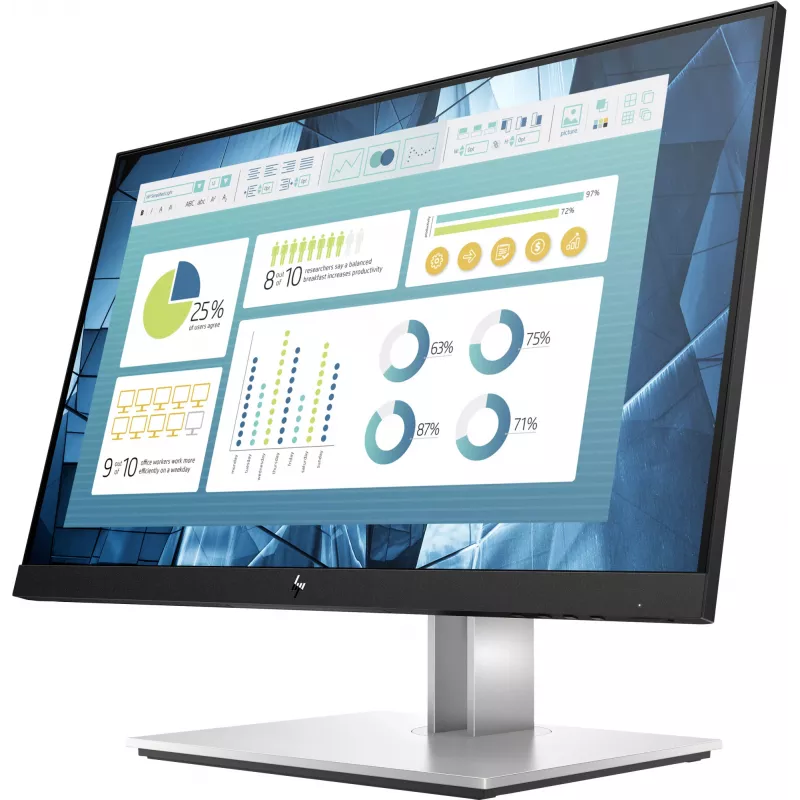 HP E-Series E22 G4 počítačový monitor 54,6 cm (21,5 inch) 1920 x 1080 pixelov Full HD LCD čierny, strieborný