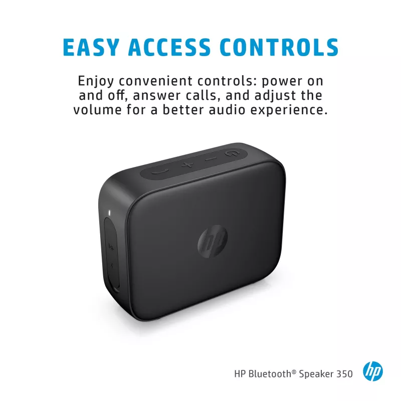 HP strieborný Bluetooth reproduktor 350, bezdrôtový, biely, univerzálny, vstavaná batéria, 180 g, 78,5 mm
