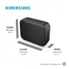 HP strieborný Bluetooth reproduktor 350, bezdrôtový, biely, univerzálny, vstavaná batéria, 180 g, 78,5 mm