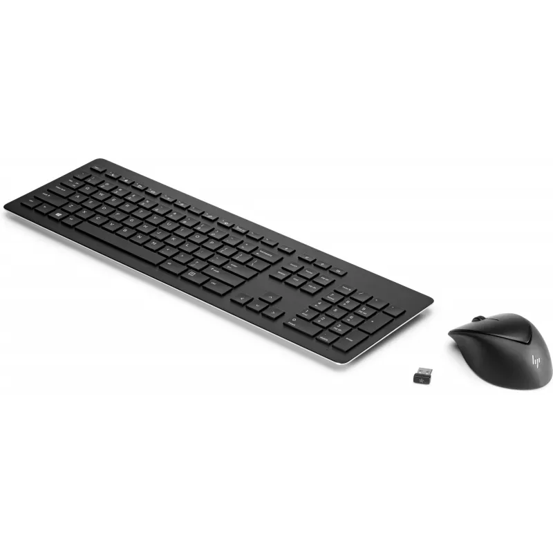 HP Wireless Rechargeable 950MK myš a klávesnica, full-size, bezdrôtová, mechanická