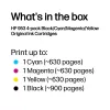 HP 953 4-balenie čierna/cyan/magenta/žltá originálne atramentové kazety
