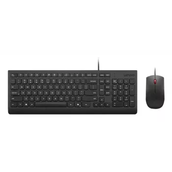 Káblová plnorozmerová USB klávesnica a myš sada Lenovo 4X31R64409 — 100 % rozloženie, 1,8 m kábel, čierna, dánska