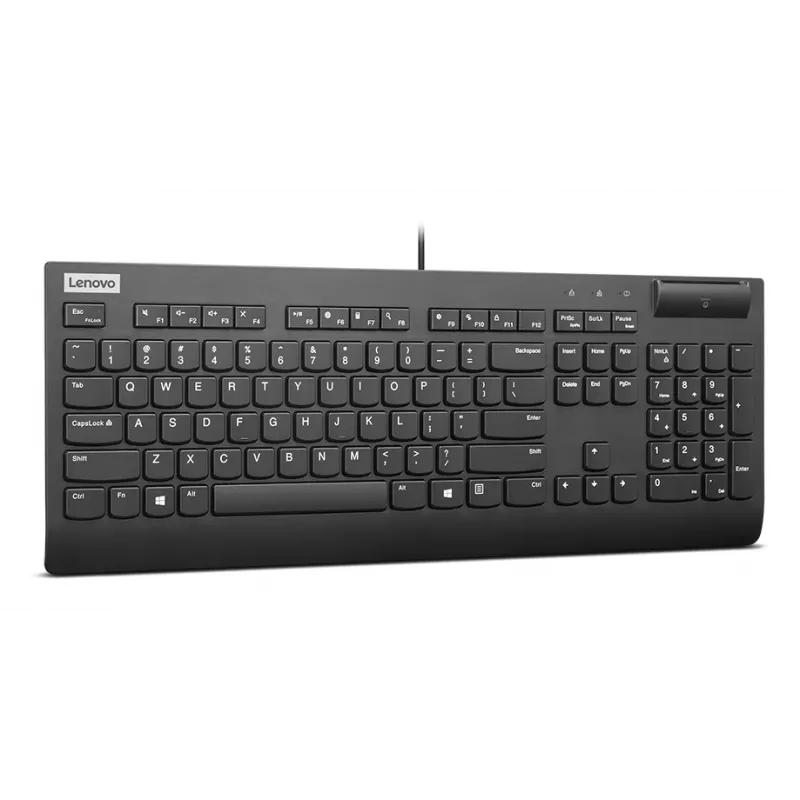Lenovo Smartcard Wired II klávesnica domáca/kancelárska USB nordická čierna