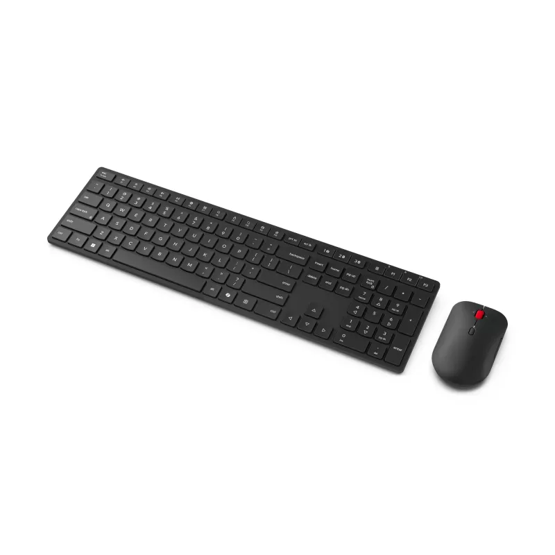 Lenovo 4X31S04814 klávesnica a myš v balení kancelárska RF Wireless + Bluetooth belgická čierna