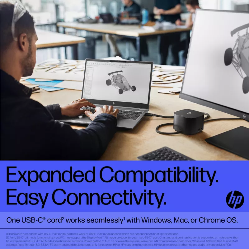 HP Thunderbolt Dock 280W G4 káblová dokovacia stanica Thunderbolt 4 čierna