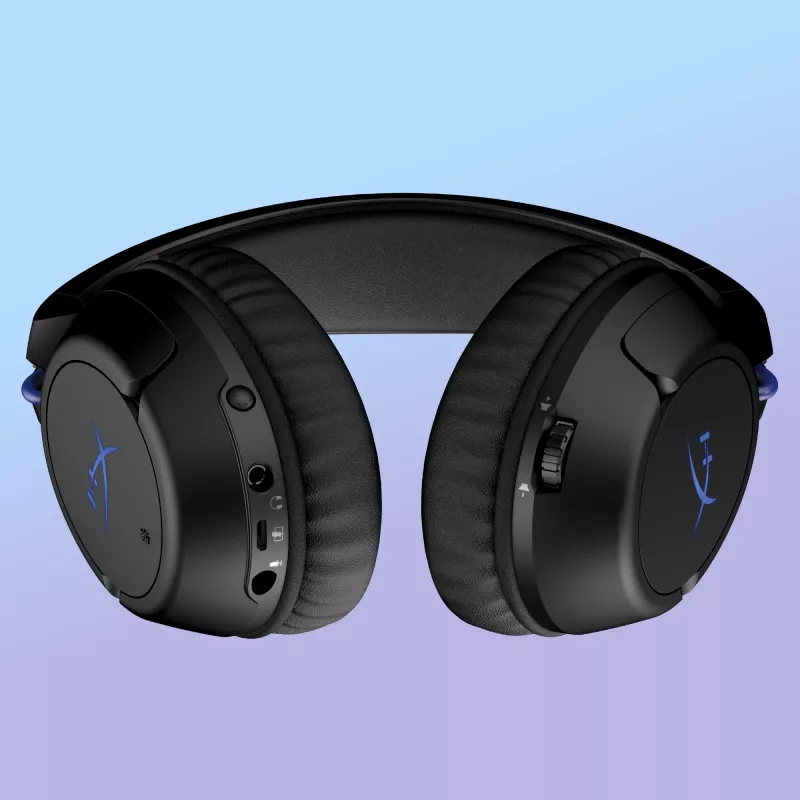 HyperX Cloud Flight – bezdrôtový herný headset (čierno-modrý) – PS5-PS4