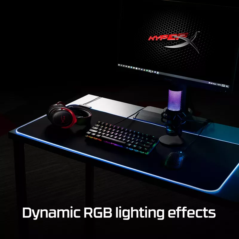 HyperX Pulsefire Mat – RGB podložka pod hernú myš – textil (XL)