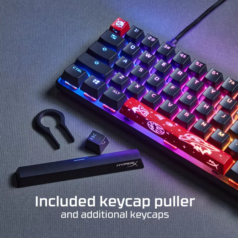 HyperX Alloy Origins 65 – mechanická herná klávesnica – HX Aqua (US rozloženie)