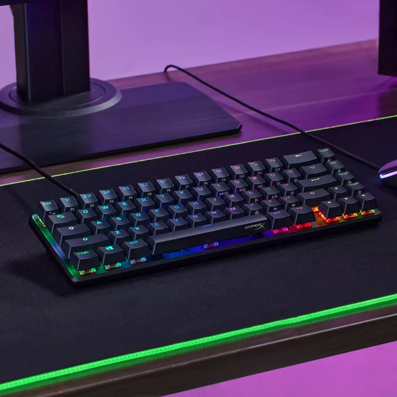 HyperX Alloy Origins 65 – mechanická herná klávesnica – HX Aqua (US rozloženie)