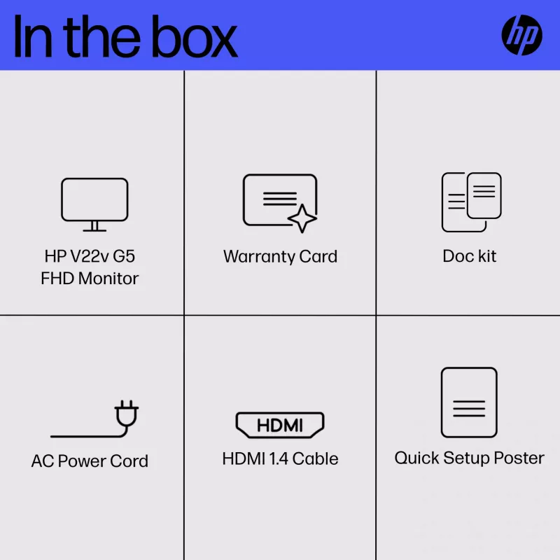 Monitor HP V22v G5 54,5 cm (21,4 palca) Full HD 1920 x 1080
