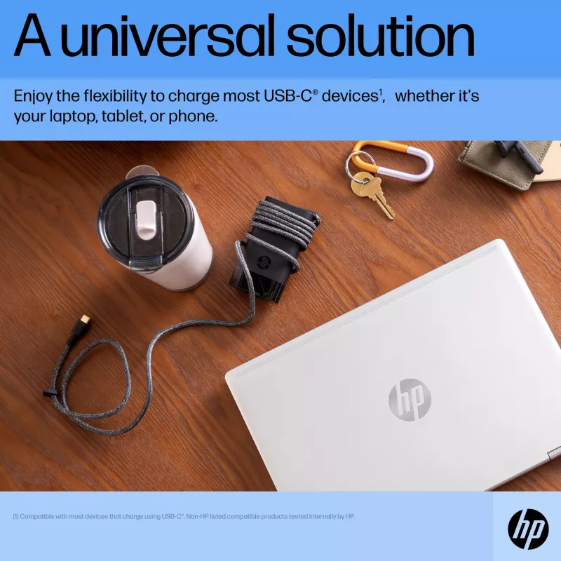 HP USB-C 65W nabíjačka na notebook, notebook, vnútorná, 90 V, 65 W, 5 – 20 V, 1,6 A