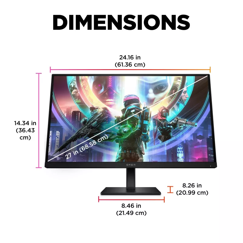 OMEN by HP 27 inch QHD 240 Hz herný monitor – OMEN 27qs