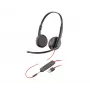 Headset POLY Blackwire 3225 stereo USB-A káblový kancelársky a call centrum headset
