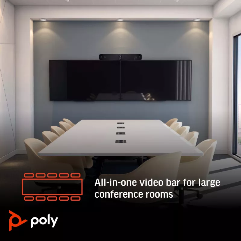 HP Poly Studio X70 all-in-one videolišta, 357 kg, 0 - 40 °C, 15 - 80 %, 840,2 mm, 135,4 mm, 117,3 mm