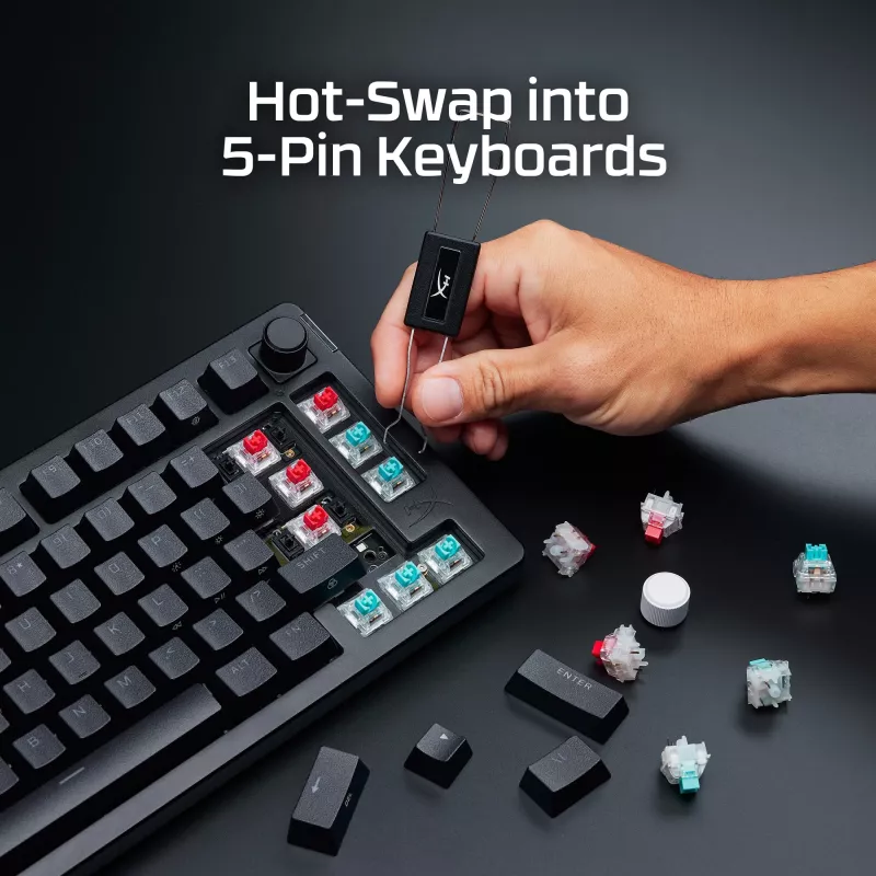 Lineárny mechanický spínač klávesnice KINGSTON HyperX 85U07AA 45 g sila stlačenia