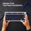 Mechanická vrchná doska klávesnice Kingston HyperX Alloy Rise 85U09AA biela