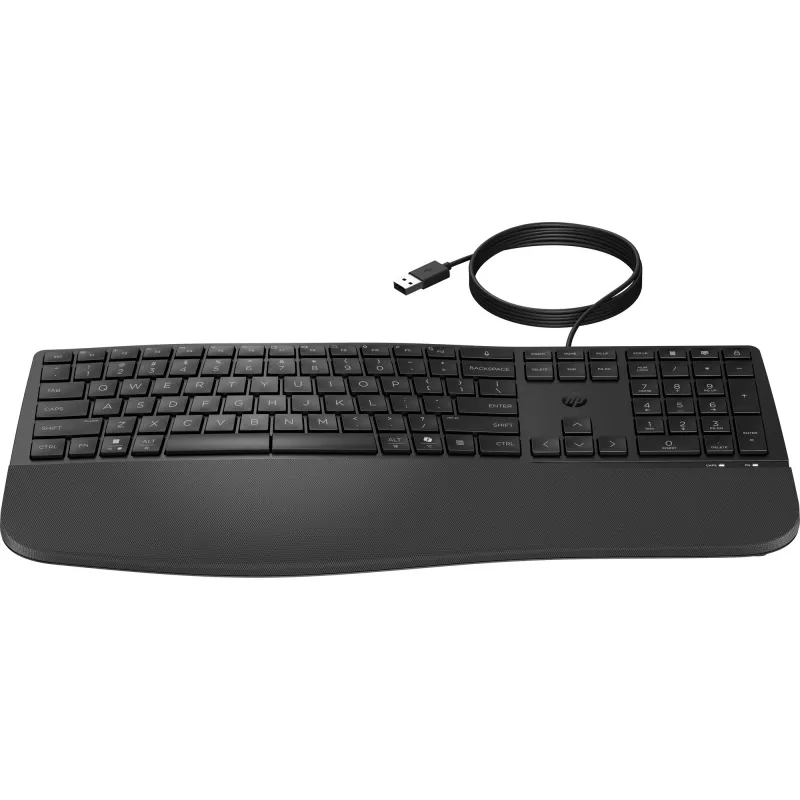 Káblová klávesnica plnej veľkosti HP 485 Comfort s USB portom a 23 programovateľnými klávesmi