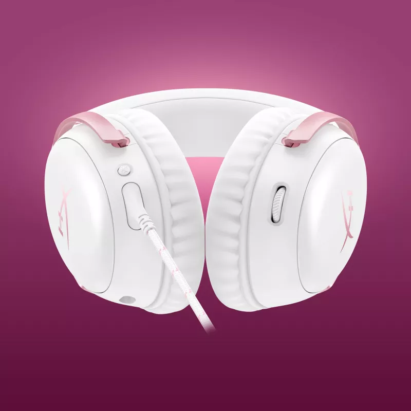 HyperX Cloud III - herný headset (biela/ružová)