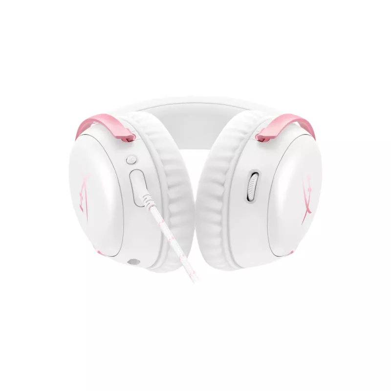 HyperX Cloud III - herný headset (biela/ružová)