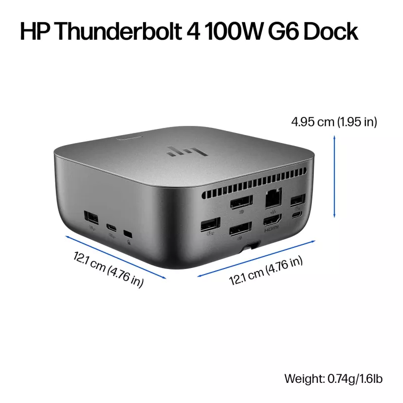 Dokovacia stanica HP Thunderbolt 4 100W G6 káblové pripojenie 5K Ultra HD