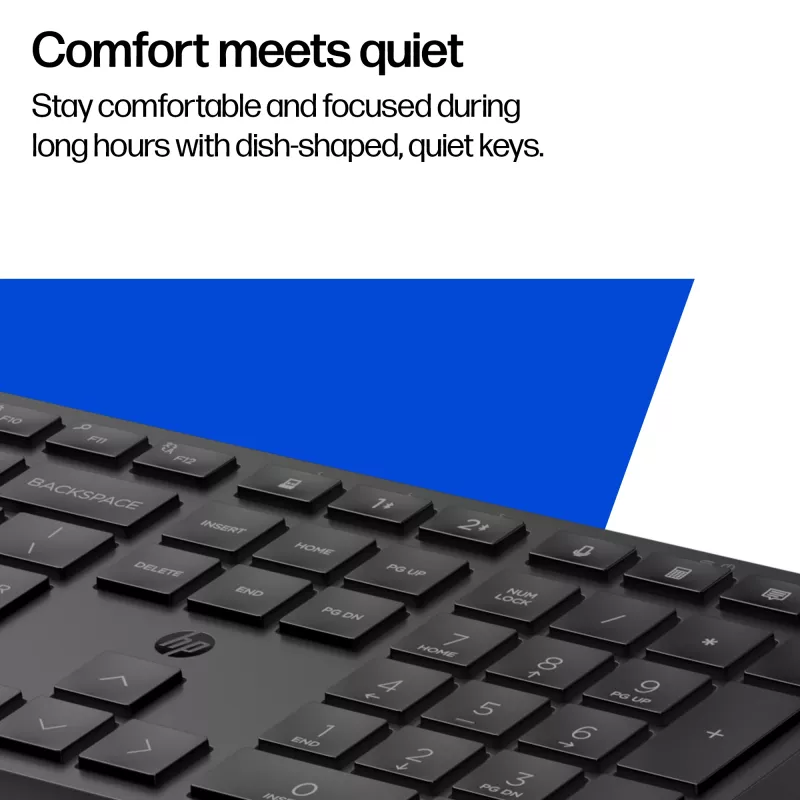 HP 495K Multi-Device Dual-Mode klávesnica, Full-Size (100 %), bezdrôtová, USB + Bluetooth, čierna