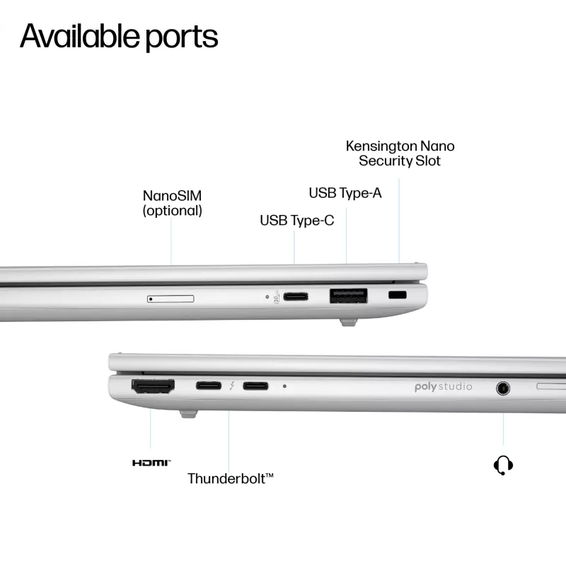 Notebook HP EliteBook 8 G1i 14, Intel Core Ultra 7 258V, 14 palcov WUXGA, 32GB, 1TB SSD, Windows 11 Pro