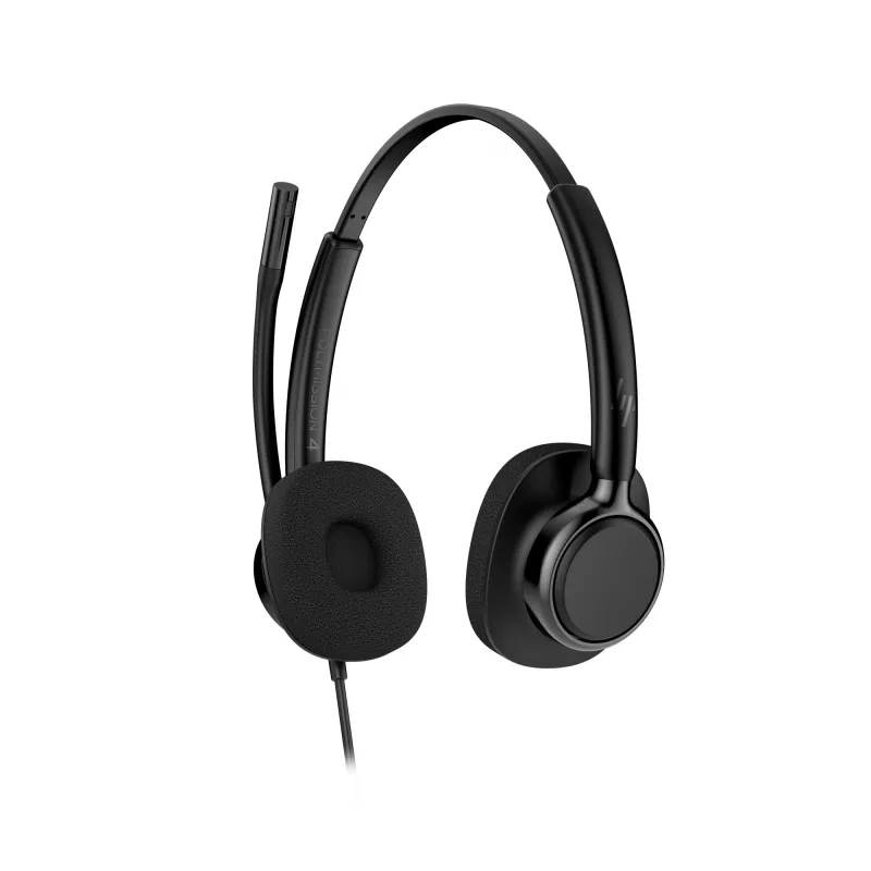 Káblový stereo headset HP POLY Mission 425 Classic, USB konektor, 126 g