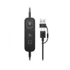 Káblový stereo headset HP POLY Mission 425 Classic, USB konektor, 126 g