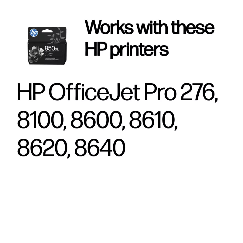 HP 950XL High Yield čierna originálna atramentová kazeta, čierna, 1 ks, 1650 strán