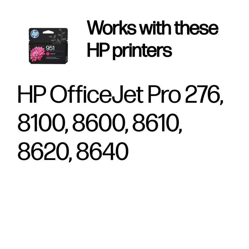HP 951 purpurová originálna atramentová kazeta, purpurová, 1 ks, 535 strán