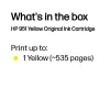 HP 951 žltá originálna atramentová kazeta, žltá, 1 ks, 535 strán