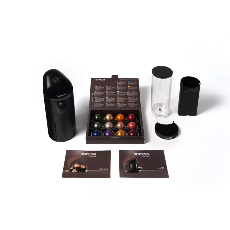 Kávovar na espresso a kapsuly KRUPS Nespresso Vertuo XN903810 čierna