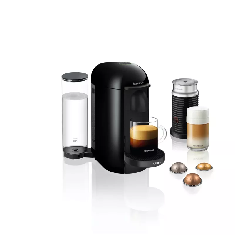 Kávovar na espresso a kapsuly KRUPS Nespresso Vertuo XN903810 čierna
